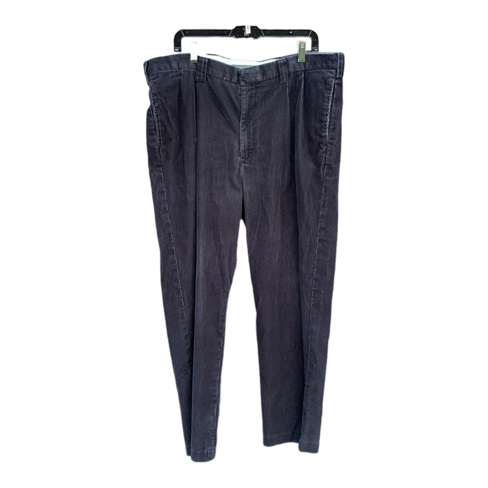 LL Bean Mens Corduroy Pants Wide Wale Black 40x30 40 30 Soft and Warm